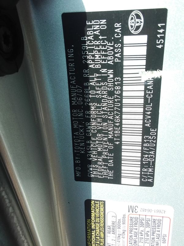 Thumbnail 8 of 2007 TOYOTA Camry